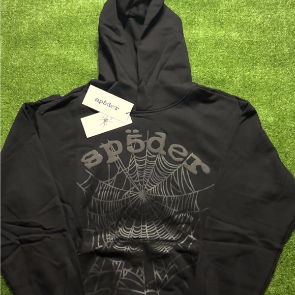 Black/Grey Sp5der Hoodie